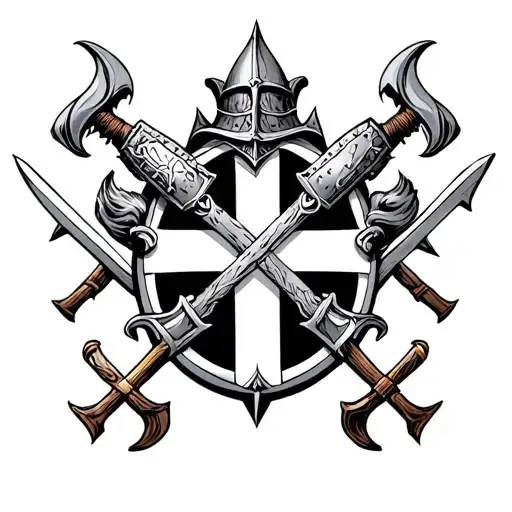 Knights Of Templar tattoo design idea