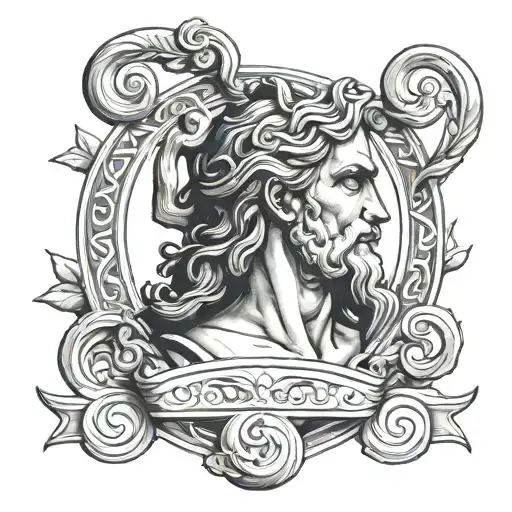 greek god Asclepius tattoo design idea