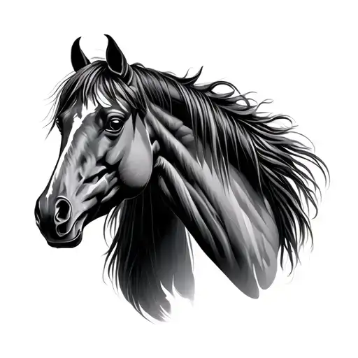 angola horses tattoo design idea