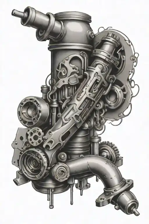 sleeve with plumbing, electrical tools, woodworking, SQL and Excel tattoo design idea