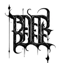 ambigram with words bleed and believe merged into one word  tattoo design idea