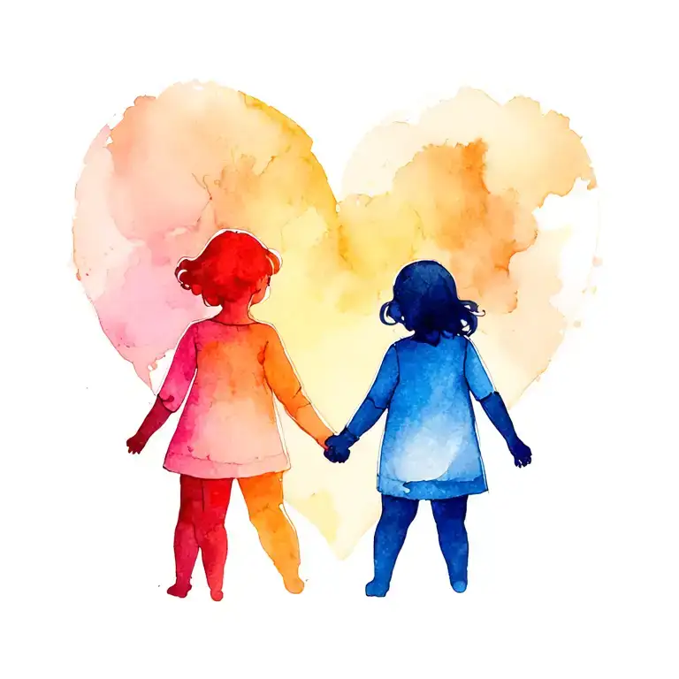 mom hand sons holding hands tattoo design idea