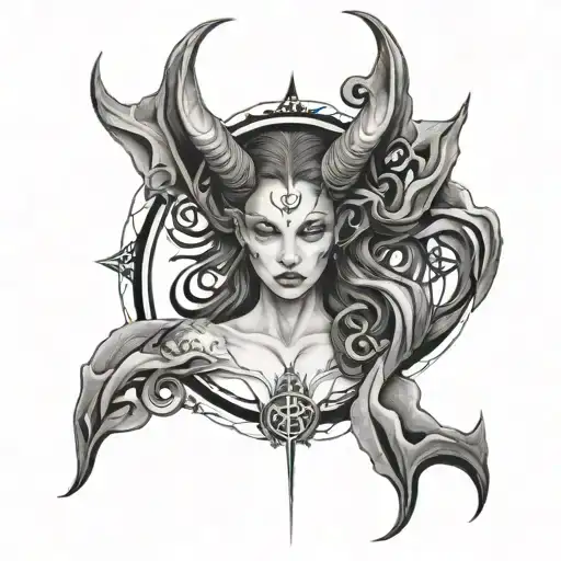 Succubus Womb tattoo design idea