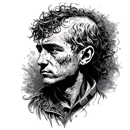 elder son tattoo design idea