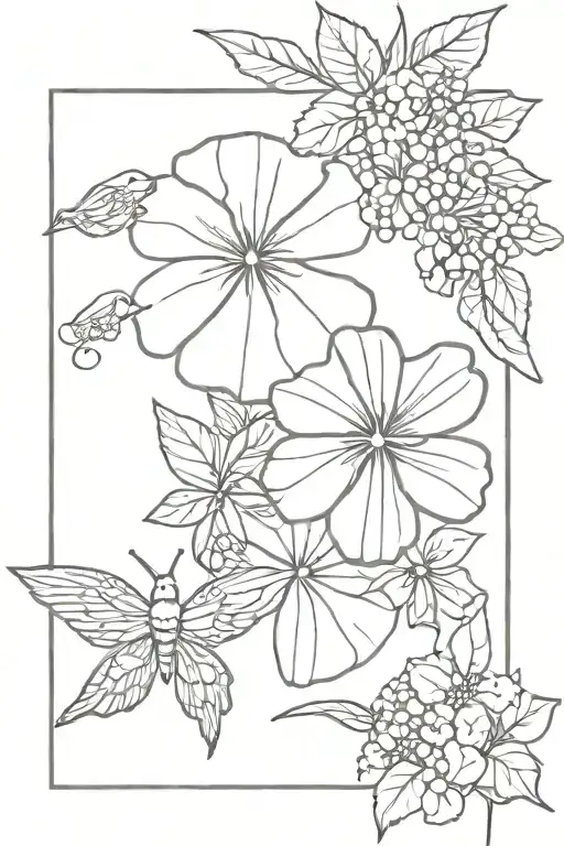 sand dollar, hydrangeas, honey suckles, dove, pretty, sparkly tattoo design idea