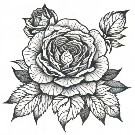 last stop tokyo ghoul rose tattoo design idea