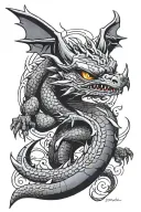 toothless Dragon, Dragonball Z 4 Star ball, Code Geass anime eye, berzerk Guts sword, tattoo design idea