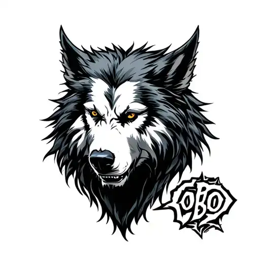 lobo tattoo design idea