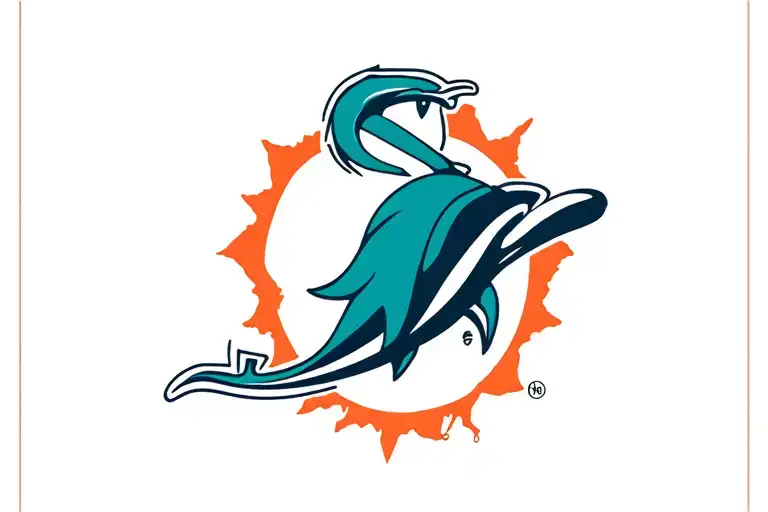 1914 white sox logo combines with the 1998 miami dolphins logo tattoo design idea