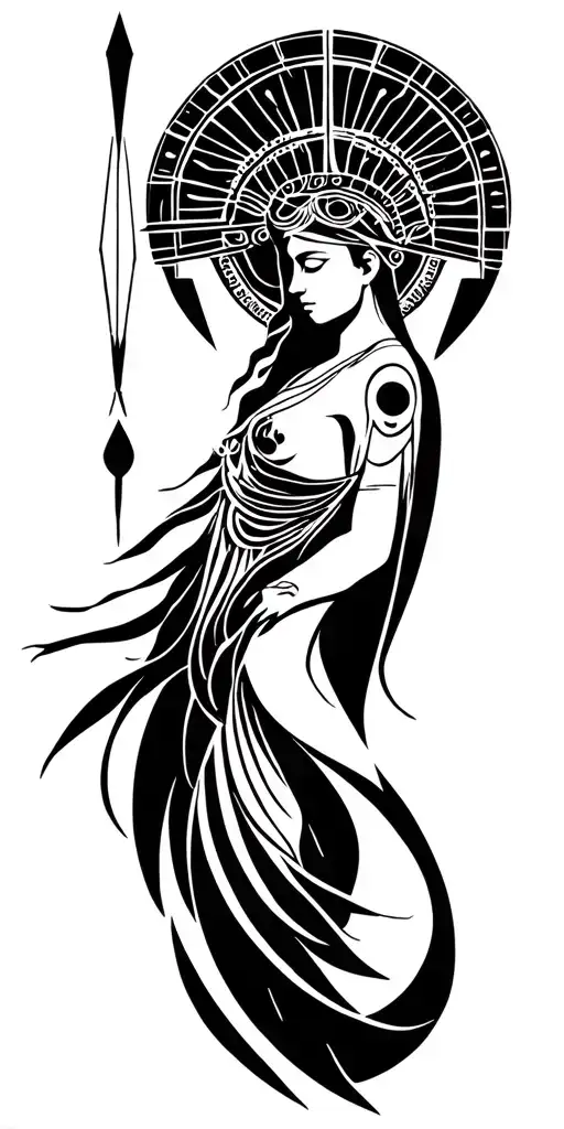 Hera Goddess tattoo design idea