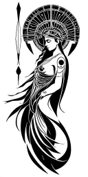 Hera Goddess tattoo design idea