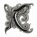 Aj Initials tattoo design idea