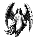 Biblically Accurate Angel tattoo design idea