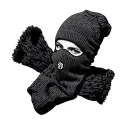  knit ski mask with piercing tattoo design idea