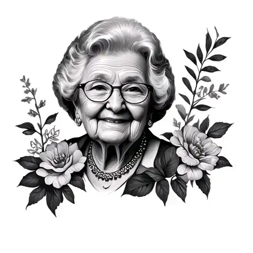 Grandma Memorial tattoo design idea