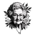 Grandma Memorial tattoo design idea