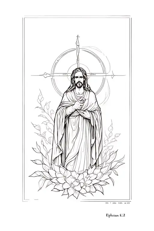 ephesians 6:12 tattoo design idea