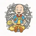 goAnimate Caillou tattoo design idea