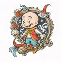 goAnimate Caillou tattoo design idea