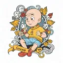 goAnimate Caillou tattoo design idea