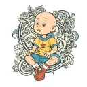 goAnimate Caillou tattoo design idea