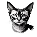 Sphynxt Cat tattoo design idea