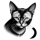 Sphynxt Cat tattoo design idea