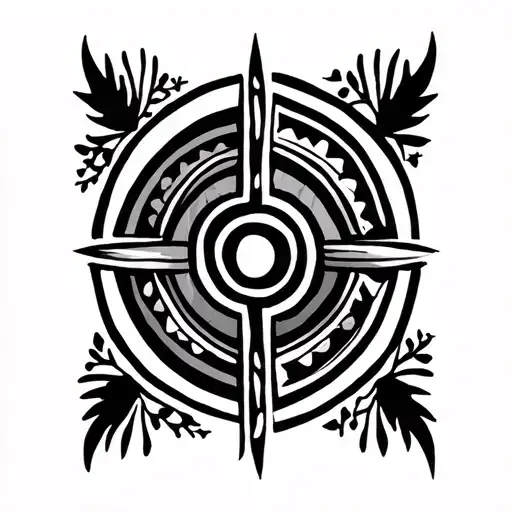 Mapuche symbols tattoo design idea