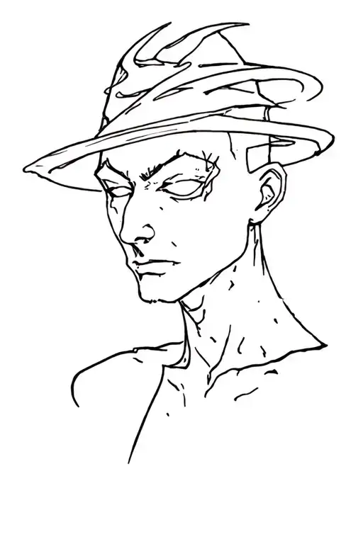 Sandman looking like tattoo design idea