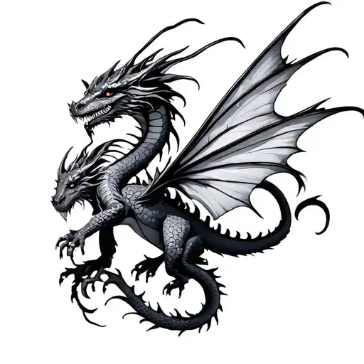 Dragon Fairy tattoo design idea