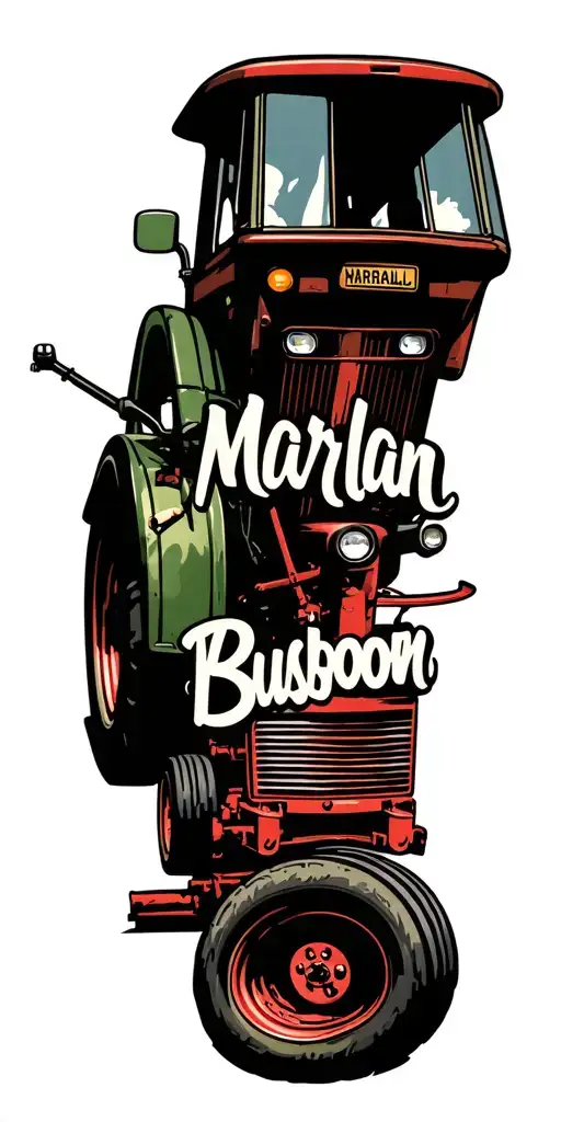 "Marlan Busboom" old Farmall M tractor plowing tattoo design idea