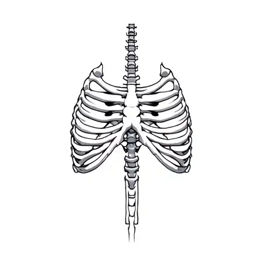 susanoo ribs bones tattoo design idea