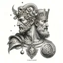 A Mix of Greek Philosophers, Chess, Stoicism, Astrophysics (Stars, Planets, Galaxies, Universe), Sports, Masculinity  tattoo design idea