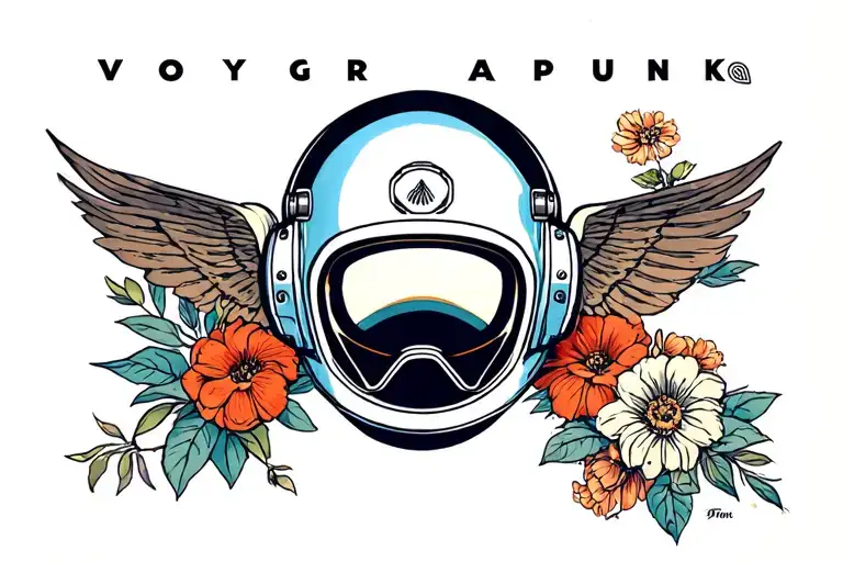 Voyager (Daft Punk) tattoo design idea