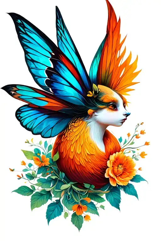 Slavic fairy tale tattoo design idea