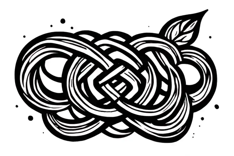 knot design for passed loved one tattoo design idea
