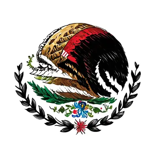 Mexican pride tattoo design idea