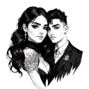 Couple tattoo design idea