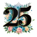 25th wedding anniversary  tattoo design idea