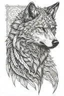 Dacian wolf tattoo design idea