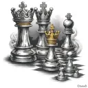 Chess king tattoo design idea