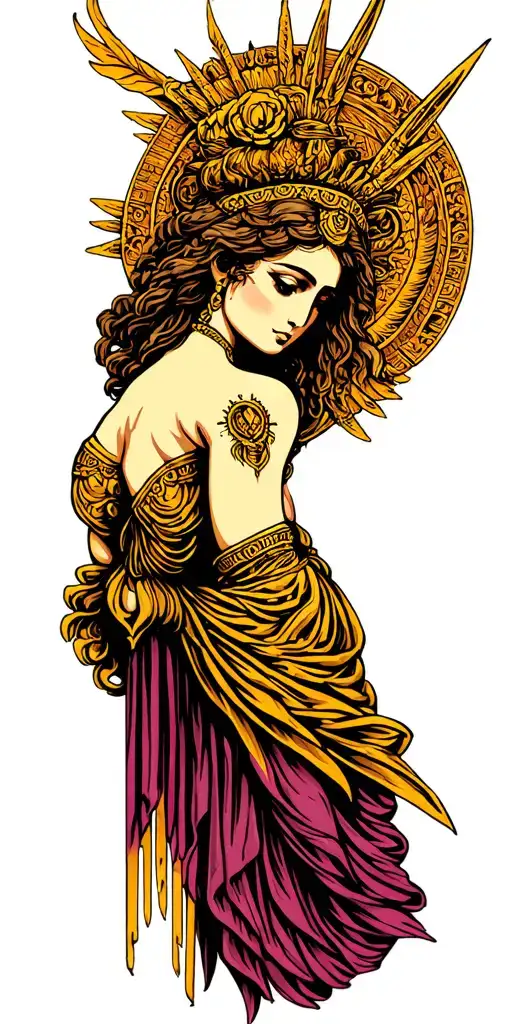 Hera Goddess tattoo design idea