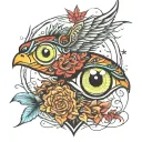 Zach Bryan heavy eyes tattoo design idea