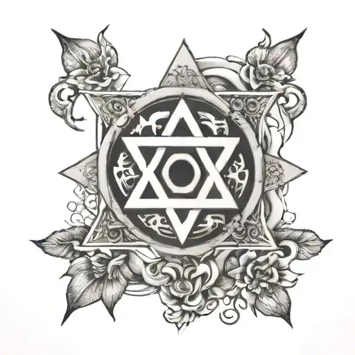 Am Israel chi tattoo design idea