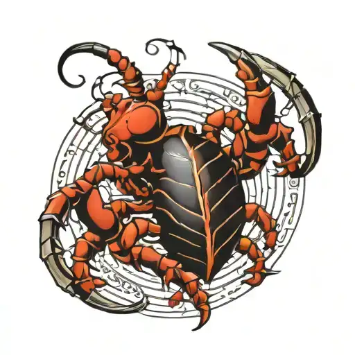 Scorpio tattoo design idea