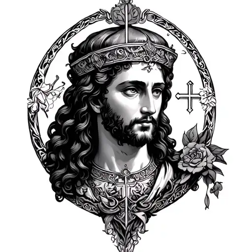 saint raphael tattoo design idea