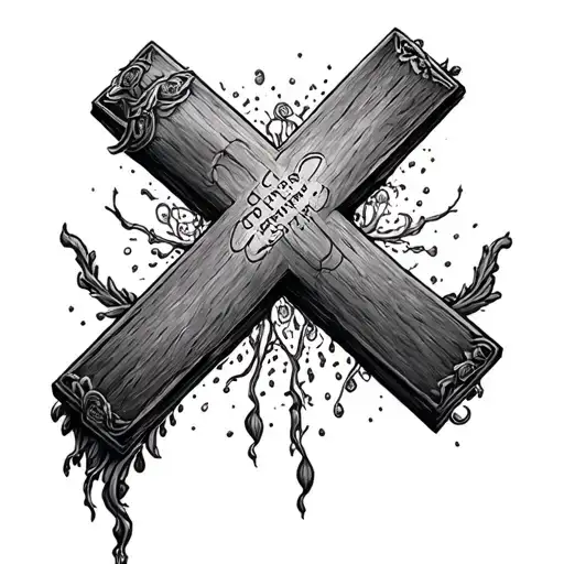 cross lyrics from call your mom Noah kahan inspired tattoo based tattoo design idea