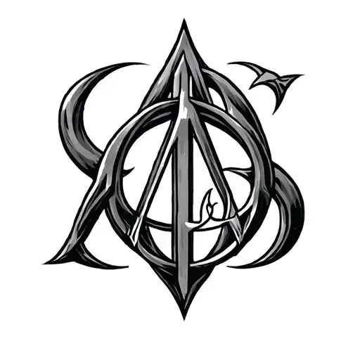 Alpha Omega tattoo design idea