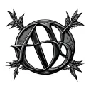 Alpha Omega tattoo design idea