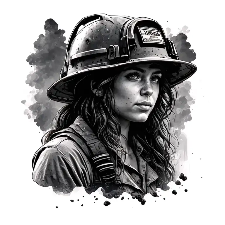 coal miner girl who mines tattoo design idea